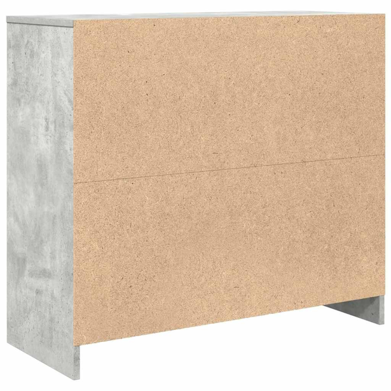 Sideboard Betongrau 85x34x76 cm Holzwerkstoff