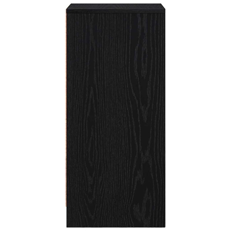 Sideboard Schwarz Eichen-Optik 29,5x34x76 cm Holzwerkstoff