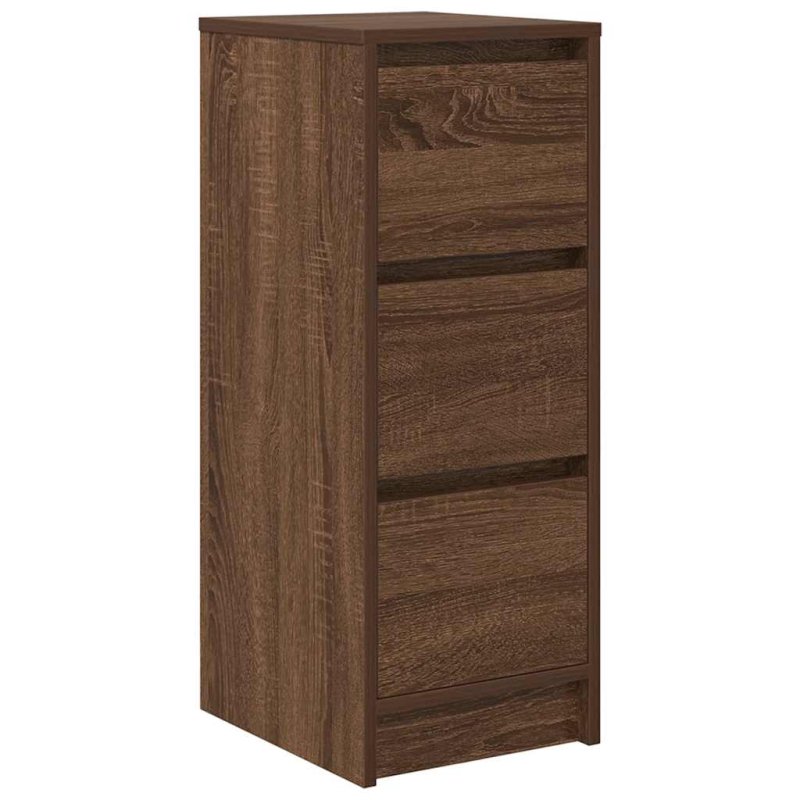 Sideboard Braun Eichen-Optik 29,5x34x76 cm Holzwerkstoff