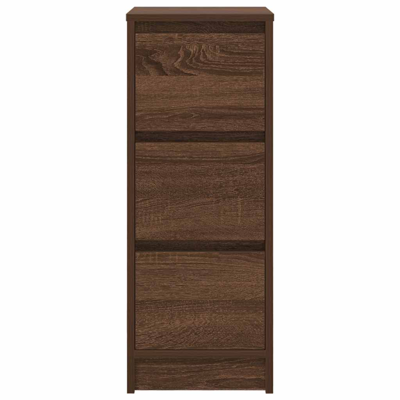 Sideboard Braun Eichen-Optik 29,5x34x76 cm Holzwerkstoff