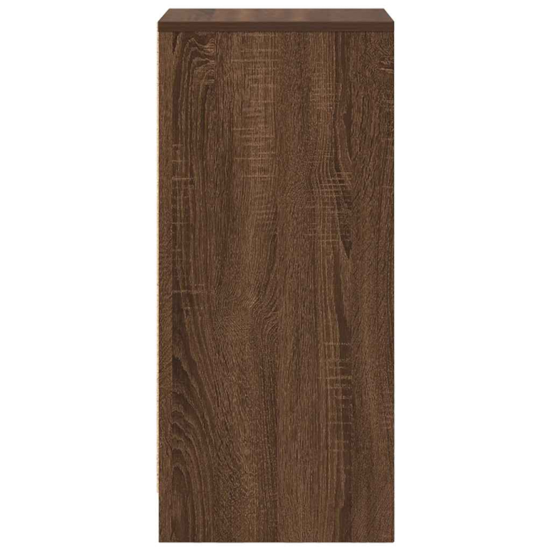 Sideboard Braun Eichen-Optik 29,5x34x76 cm Holzwerkstoff