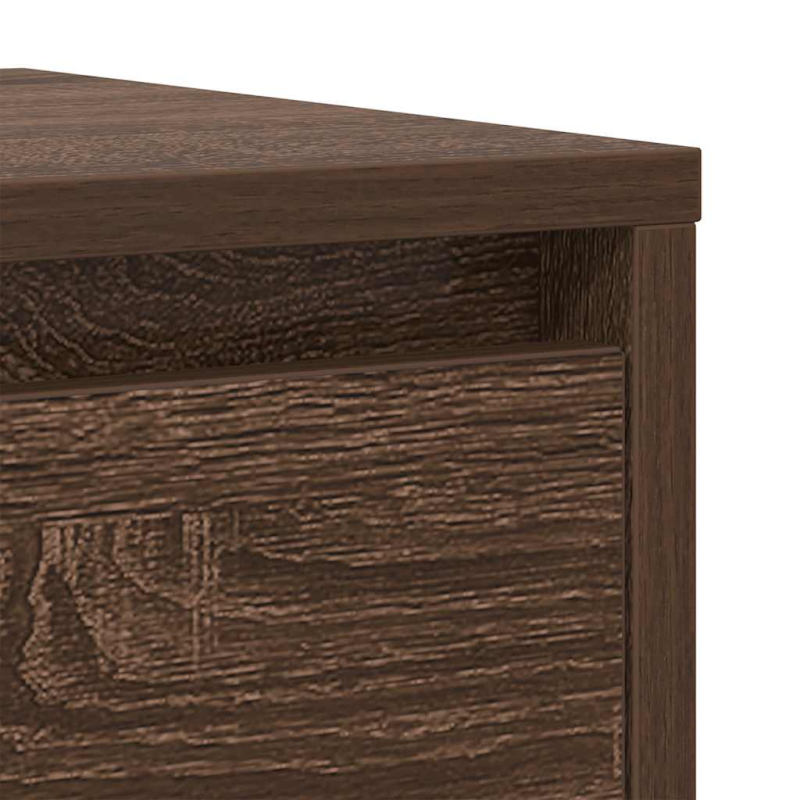 Sideboard Braun Eichen-Optik 29,5x34x76 cm Holzwerkstoff