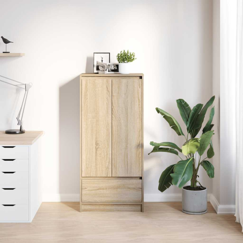 Schrank mit Schublade Sonoma-Eiche 55,5x34x119,5 cm