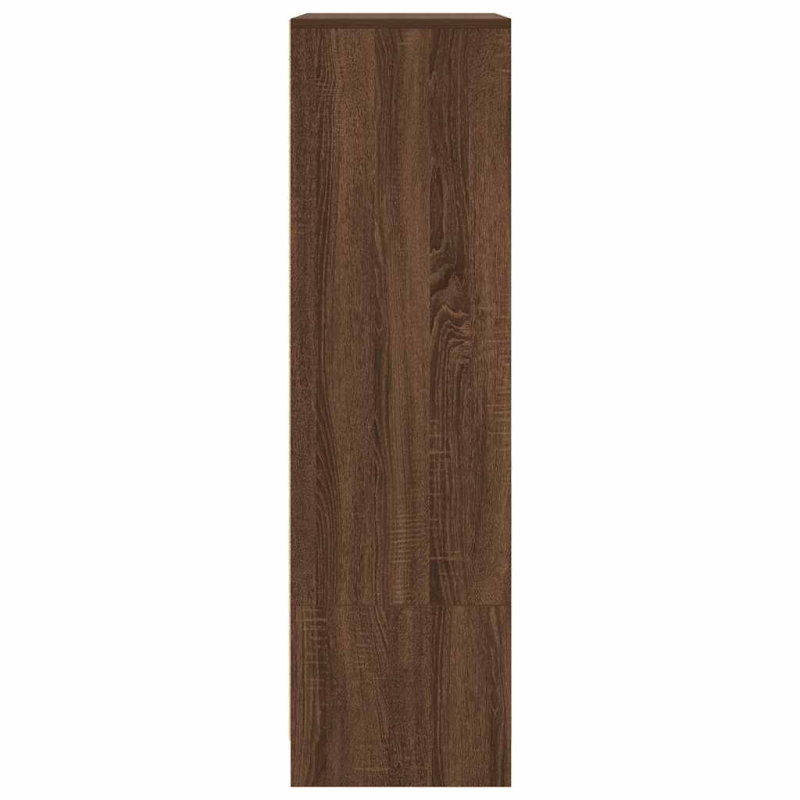 Schrank mit Schublade Braun Eichen-Optik 55,5x34x119,5 cm