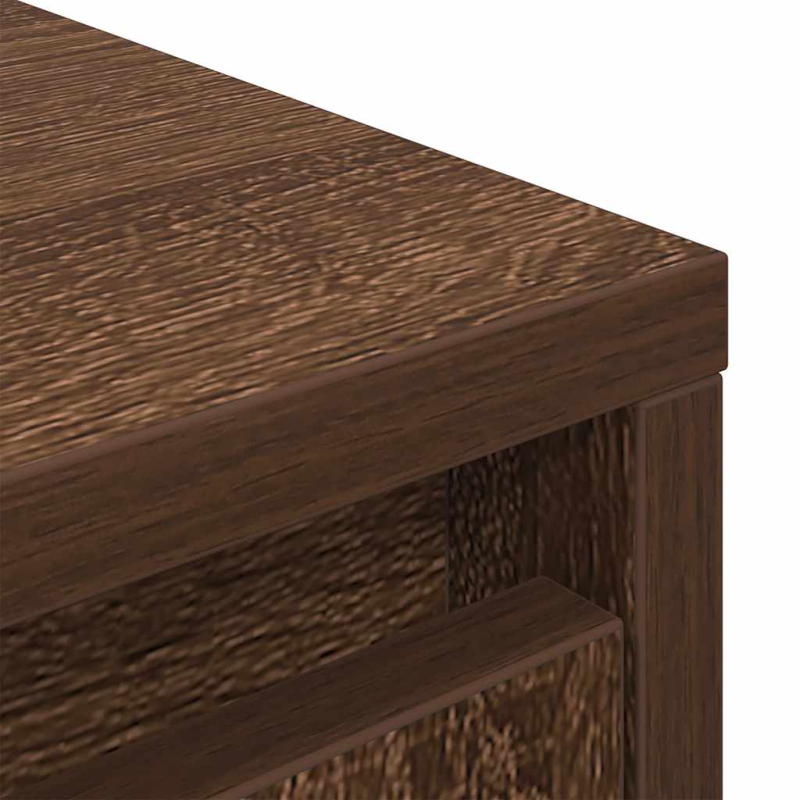Schrank mit Schublade Braun Eichen-Optik 55,5x34x119,5 cm