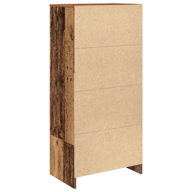 Schrank mit Schublade Altholz-Optik 55,5x34x119,5 cm