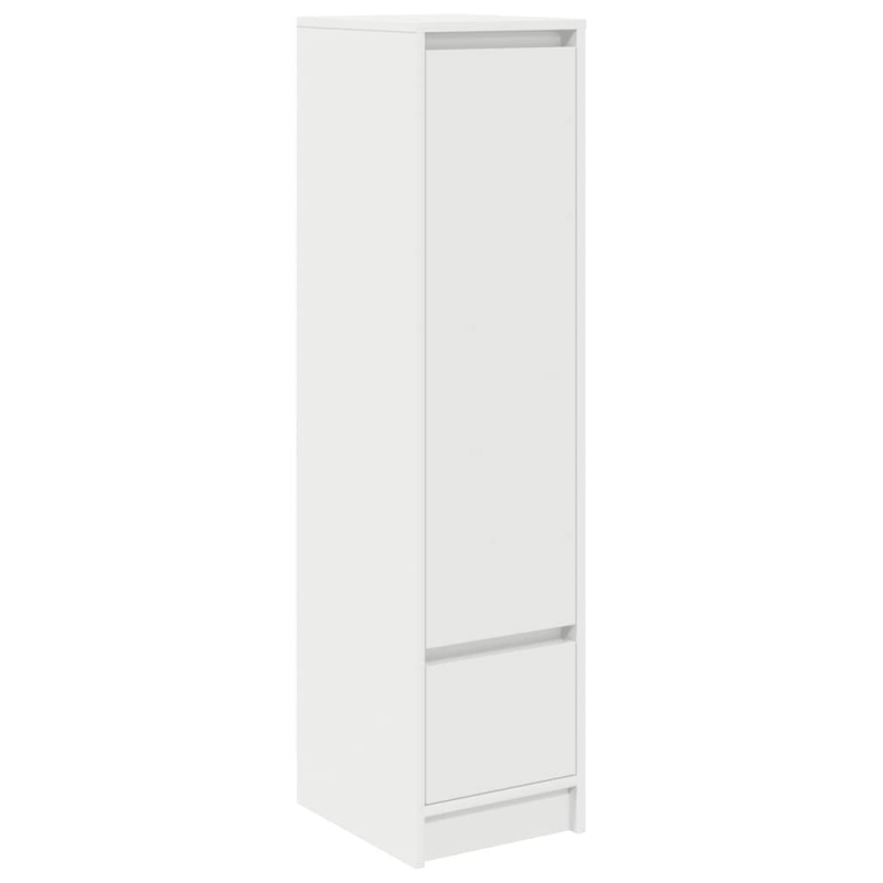 Highboard Weiß 29,5x34x119,5 cm Holzwerkstoff