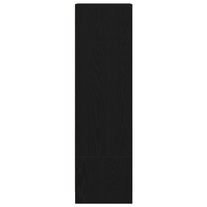 Highboard Schwarz Eichen-Optik 29,5x34x119,5 cm Holzwerkstoff