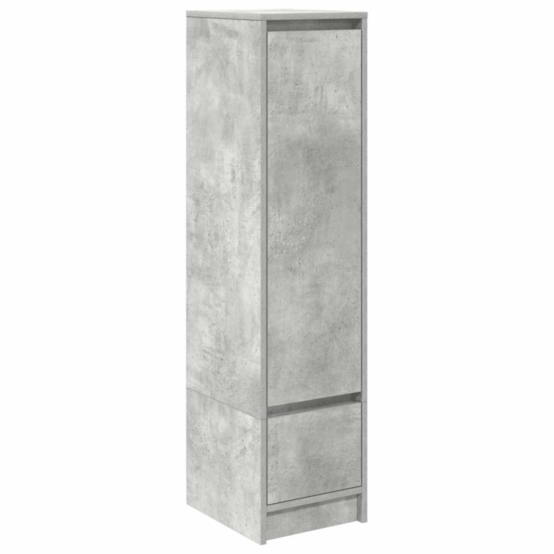Highboard Betongrau 29,5x34x119,5 cm Holzwerkstoff