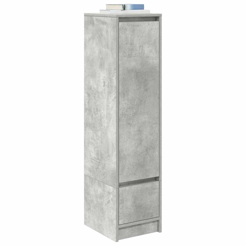 Highboard Betongrau 29,5x34x119,5 cm Holzwerkstoff