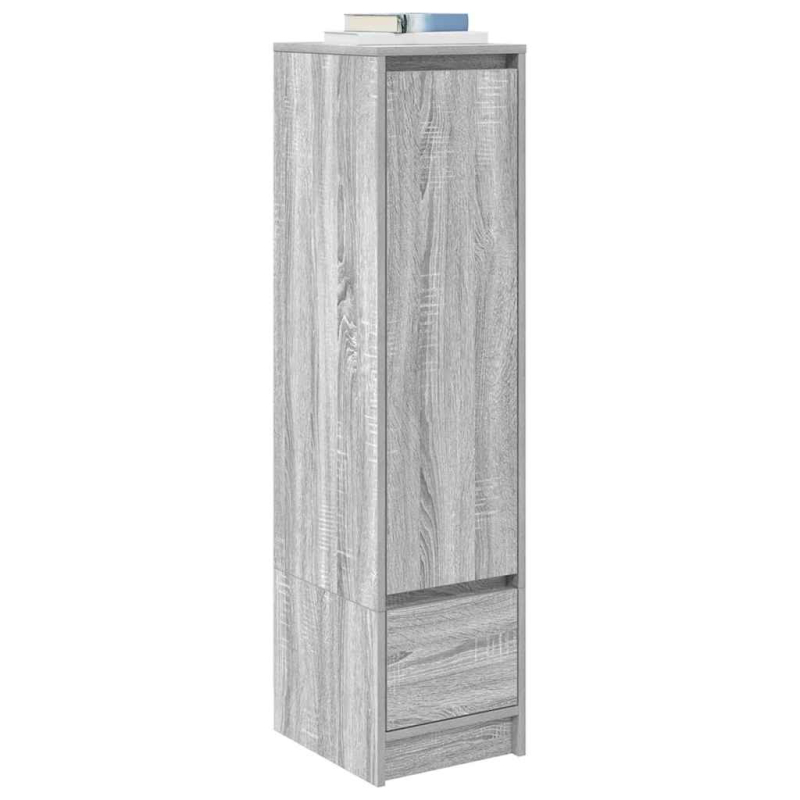 Highboard Grau Sonoma 29,5x34x119,5 cm Holzwerkstoff