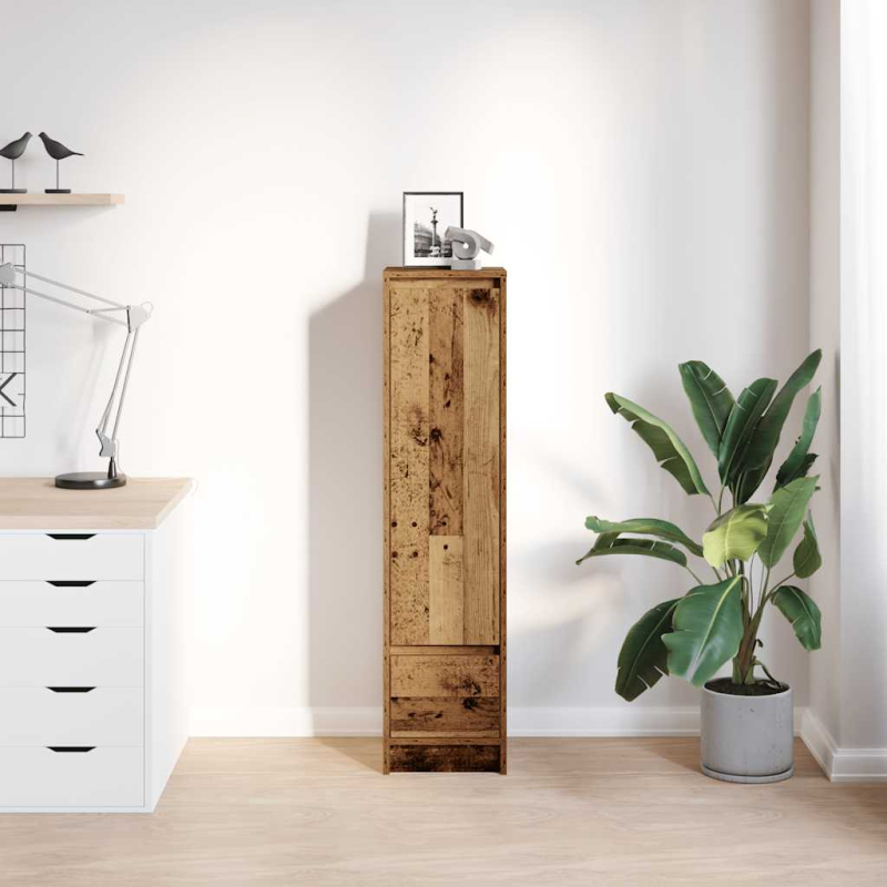 Highboard Altholz-Optik 29,5x34x119,5 cm Holzwerkstoff