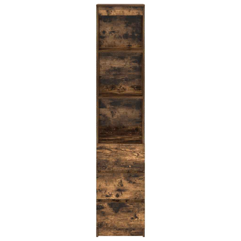 Highboard Räuchereiche 37,5x35x180 cm Holzwerkstoff