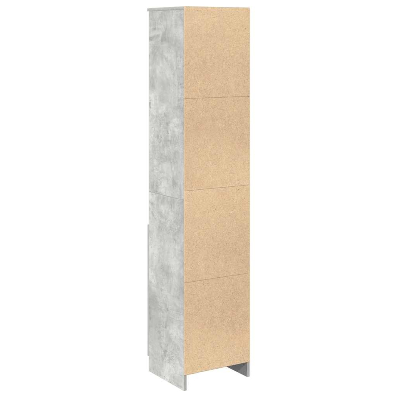 Highboard Betongrau 37,5x35x180 cm Holzwerkstoff