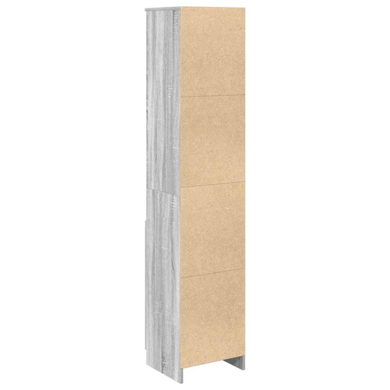 Highboard Grau Sonoma 37,5x35x180 cm Holzwerkstoff