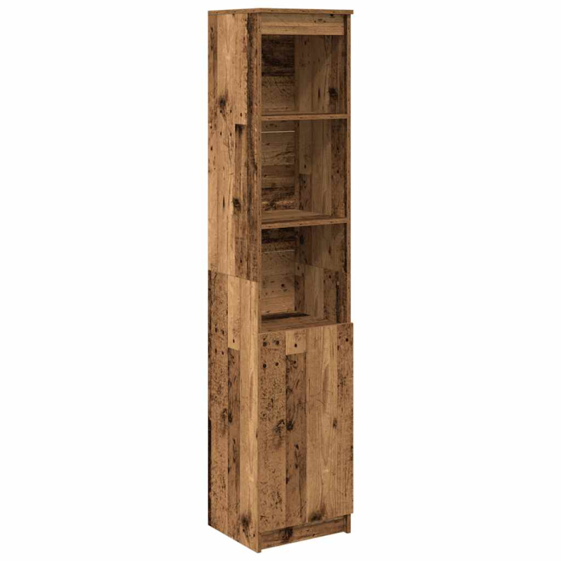 Highboard Altholz-Optik 37,5x35x180 cm Holzwerkstoff