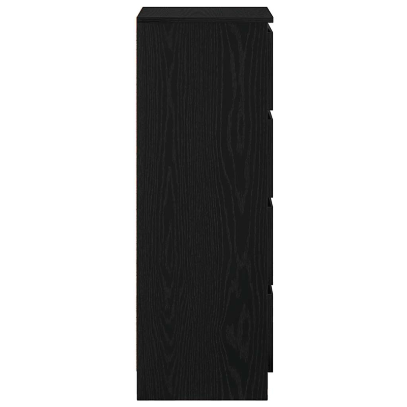 Sideboard Schwarz Eichen-Optik 37,5x35x99 cm Holzwerkstoff
