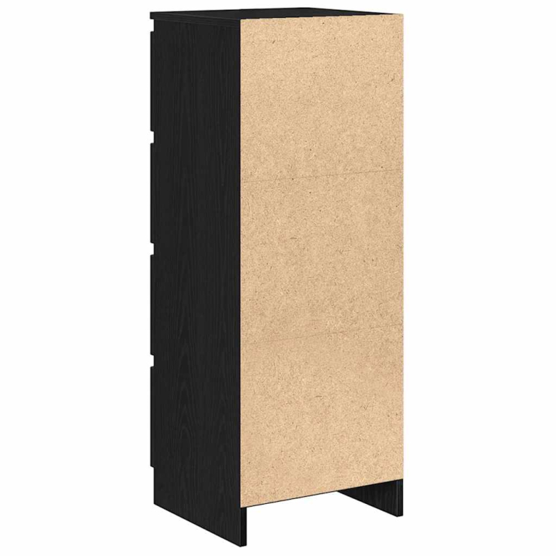 Sideboard Schwarz Eichen-Optik 37,5x35x99 cm Holzwerkstoff