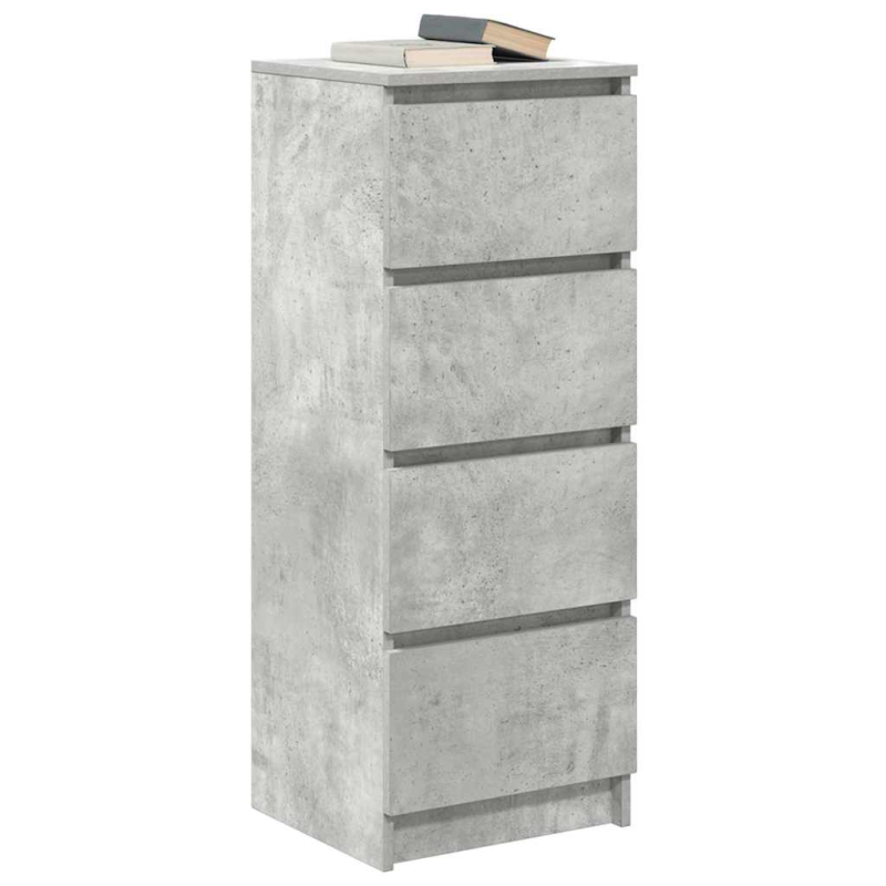 Sideboard Betongrau 37,5x35x99 cm Holzwerkstoff