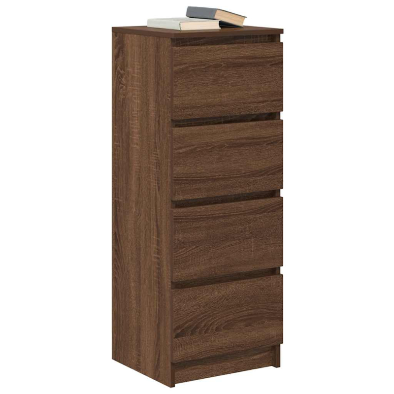 Sideboard Braun Eichen-Optik 37,5x35x99 cm Holzwerkstoff
