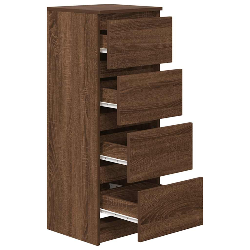 Sideboard Braun Eichen-Optik 37,5x35x99 cm Holzwerkstoff