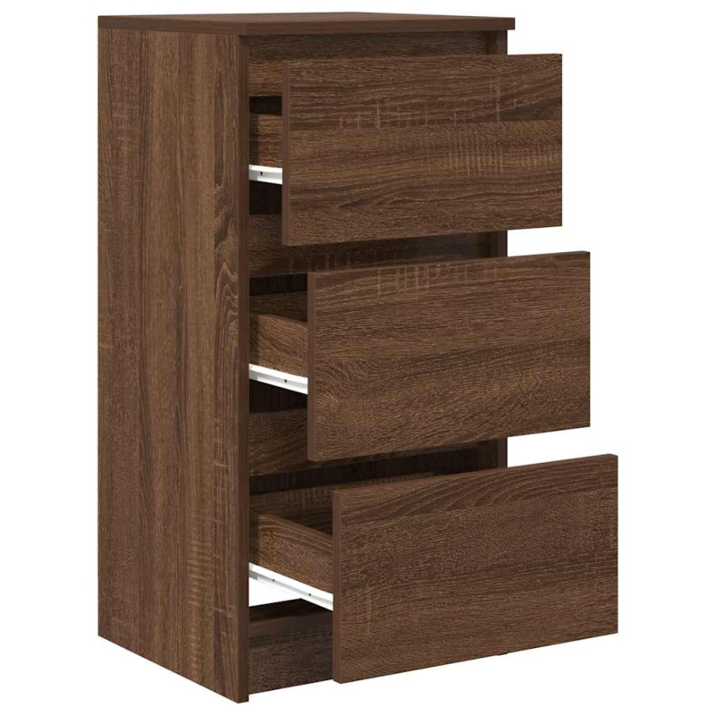 Sideboard Braun Eichen-Optik 37,5x35x76 cm Holzwerkstoff