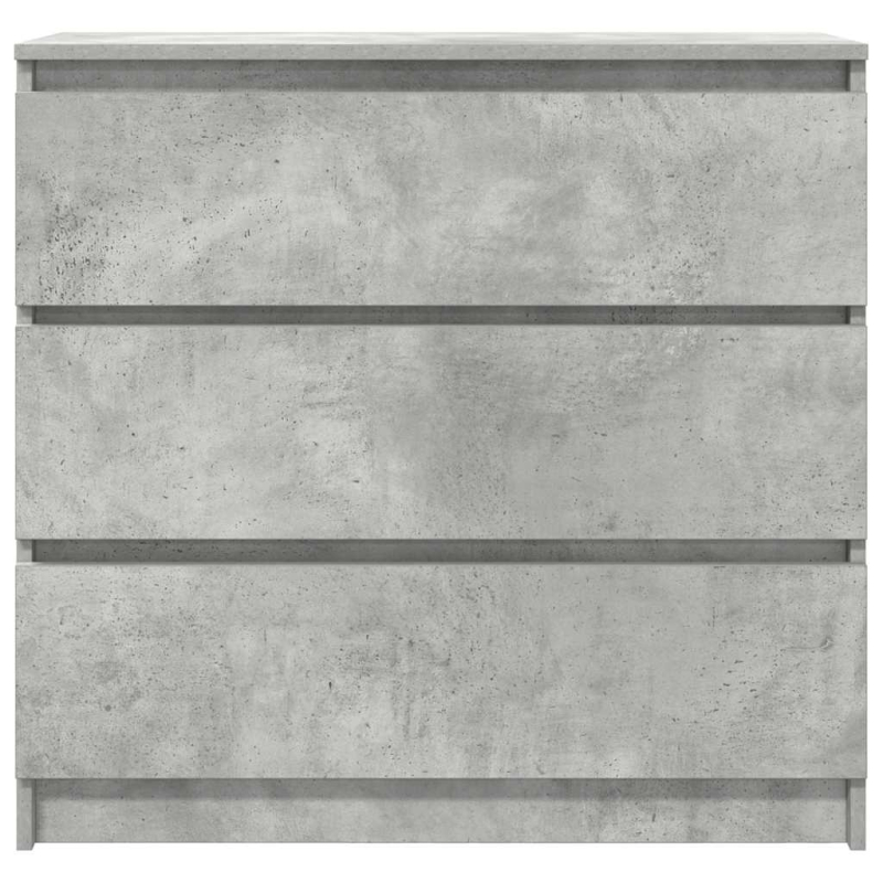 Sideboard Betongrau 80x35x76 cm Holzwerkstoff