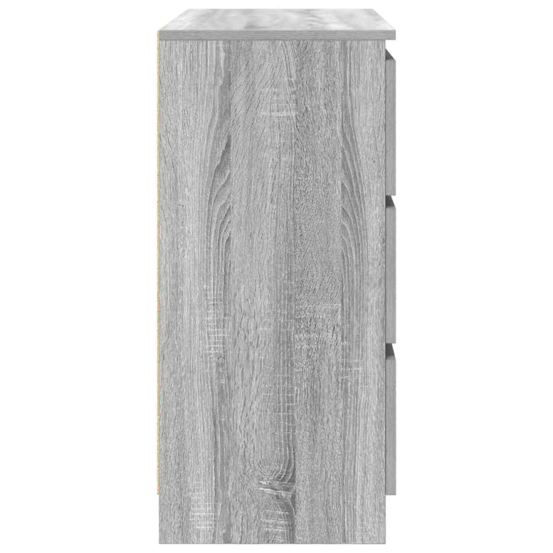 Sideboard Grau Sonoma 80x35x76 cm Holzwerkstoff