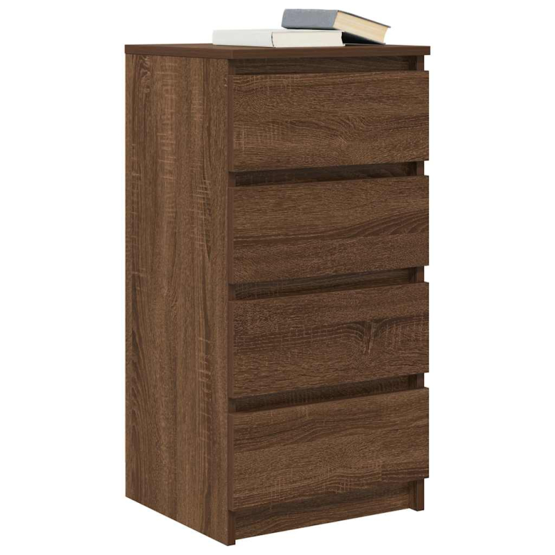 Sideboard Braun Eichen-Optik 37,5x35x76 cm Holzwerkstoff