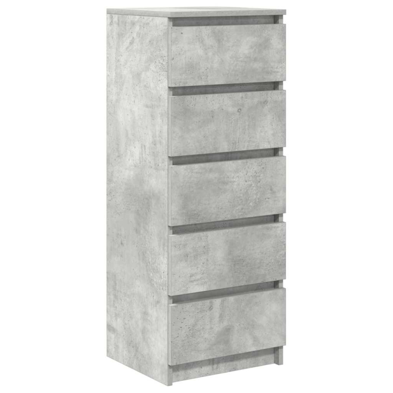 Sideboard mit Schubladen Betongrau 37,5x35x99 cm Holzwerkstoff