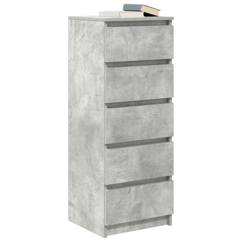 Sideboard mit Schubladen Betongrau 37,5x35x99 cm Holzwerkstoff