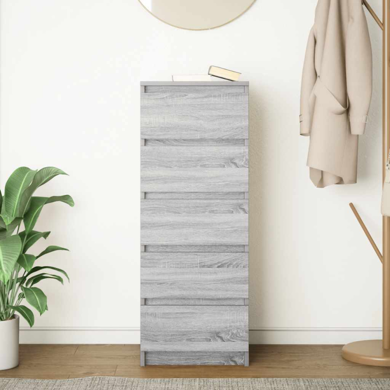 Sideboard mit Schubladen Grau Sonoma 37,5x35x99cm Holzwerkstoff