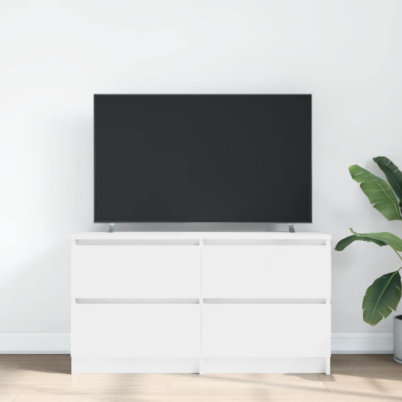 TV-Schrank Weiß 100x35x54 cm Holzwerkstoff