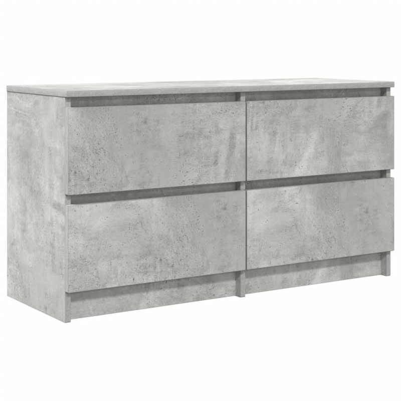 TV-Schrank Betongrau 100x35x54 cm Holzwerkstoff