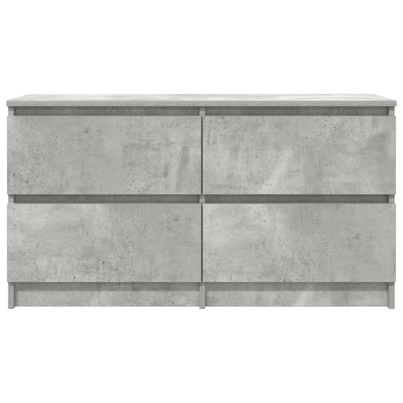 TV-Schrank Betongrau 100x35x54 cm Holzwerkstoff