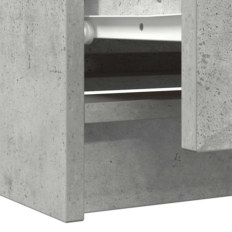 TV-Schrank Betongrau 100x35x54 cm Holzwerkstoff