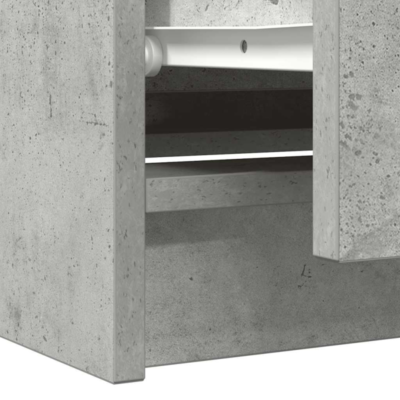 TV-Schrank Betongrau 100x35x54 cm Holzwerkstoff