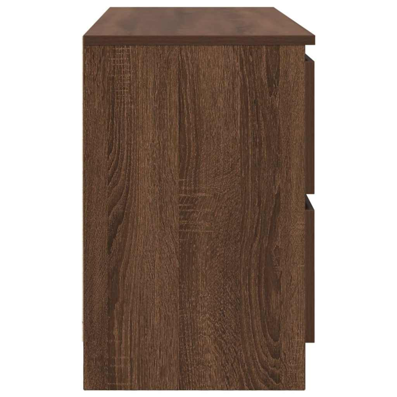TV-Schrank Braun Eichen-Optik 100x35x54 cm Holzwerkstoff