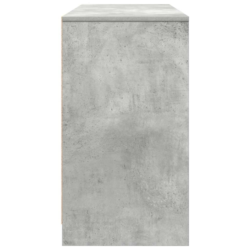Schreibtisch Betongrau 120x42x76 cm Holzwerkstoff