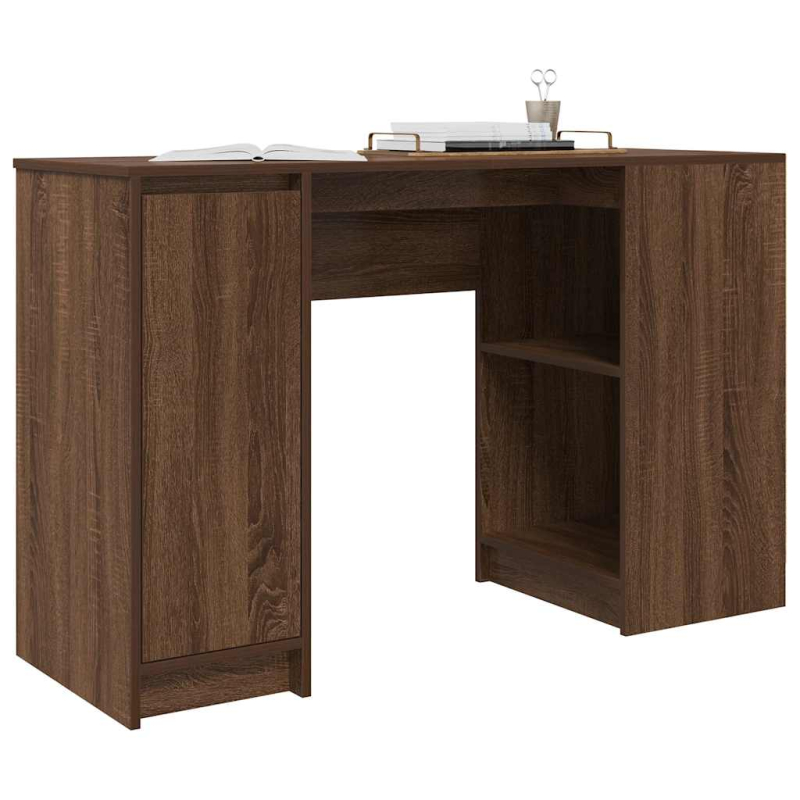 Schreibtisch Braun Eichen-Optik 120x42x76 cm Holzwerkstoff