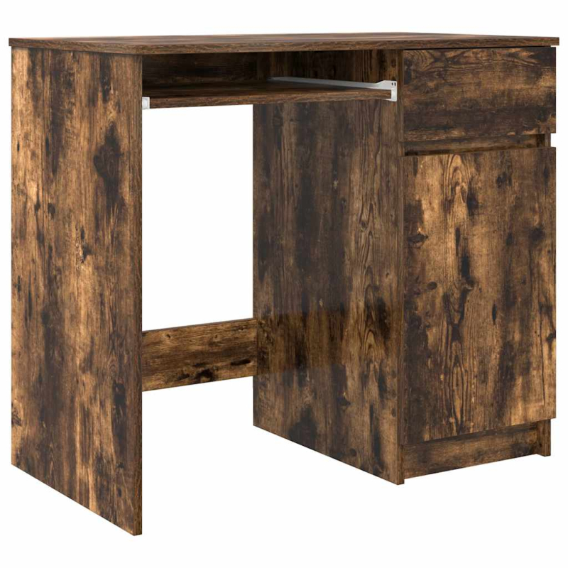 Schreibtisch Räuchereiche 86x49x76 cm Holzwerkstoff