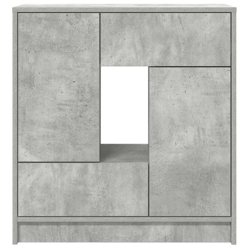 Sideboard mit Schubladen und Türen Betongrau 70,5x34x74,5 cm