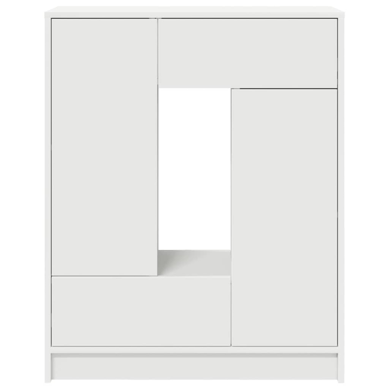 Sideboard mit Schubladen und Türen Weiß 73x31x90 cm