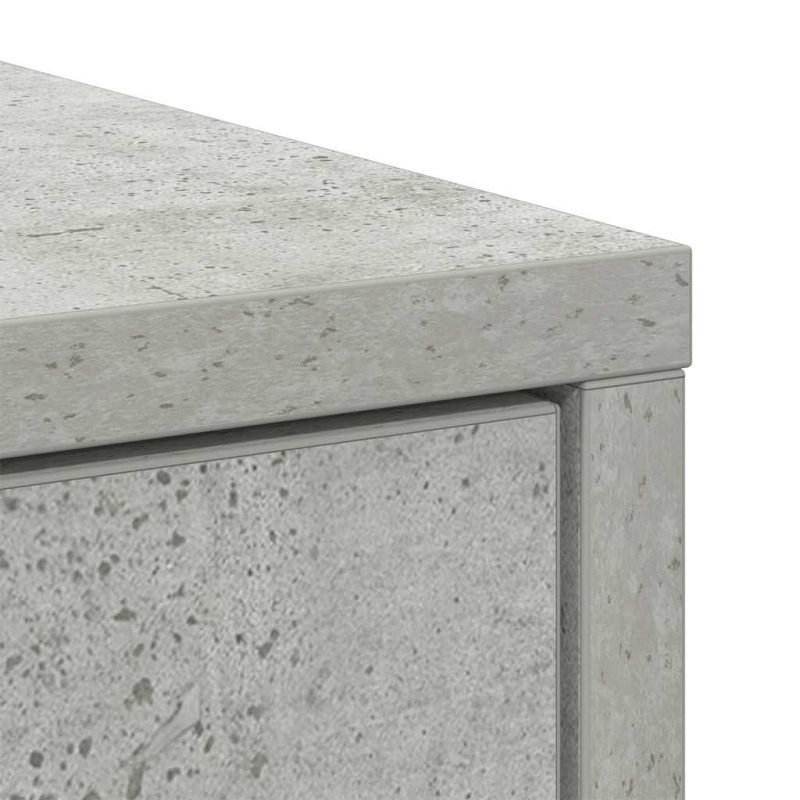 Sideboard mit Schubladen und Türen Betongrau 73x31x90 cm