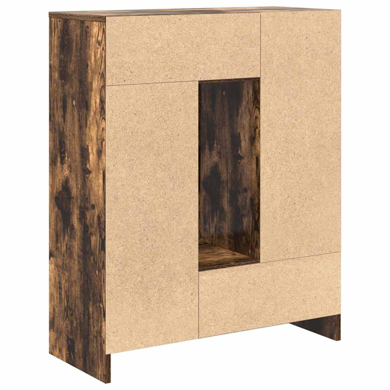 Sideboard mit Schubladen und Türen Räuchereiche 73x31x90 cm