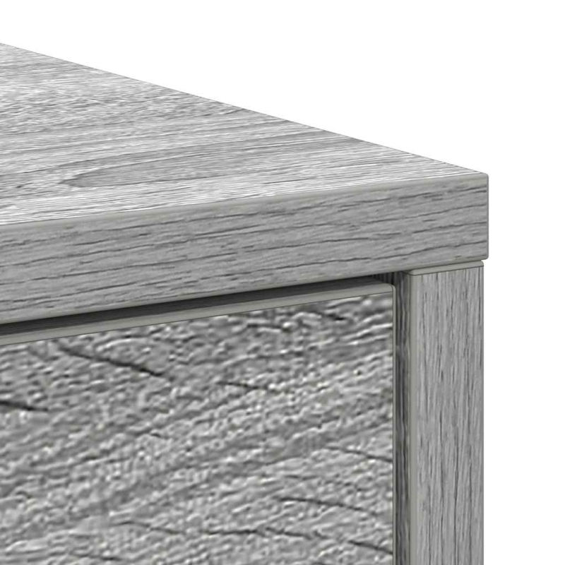Sideboard mit Schubladen und Türen Grau Sonoma 73x31x90 cm
