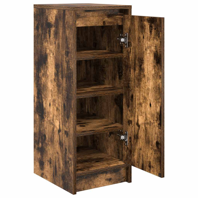 Schuhschrank Räuchereiche 29,5x34x76 cm Holzwerkstoff
