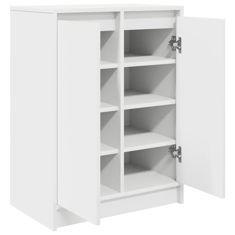 Schuhschrank Weiß 57x34x76 cm Holzwerkstoff
