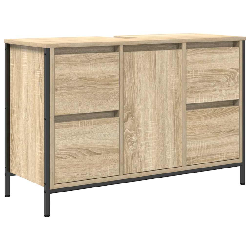 Waschbeckenunterschrank mit Schubladen Sonoma-Eiche