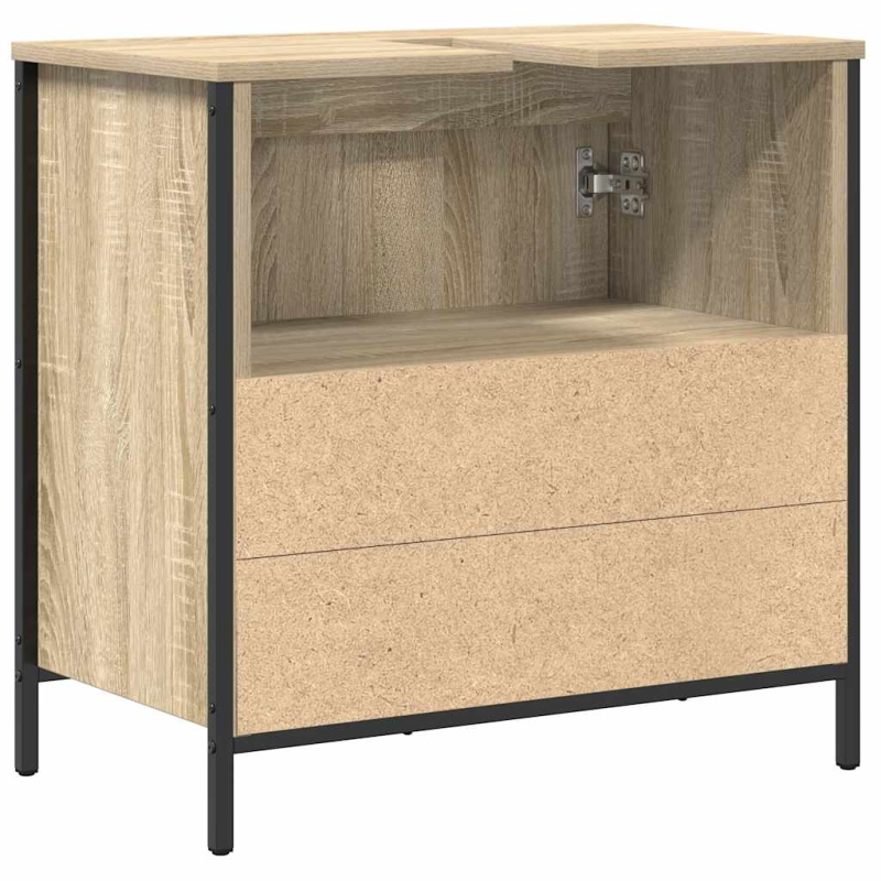 Waschbeckenunterschrank Sonoma-Eiche 60x34,5x60 cm